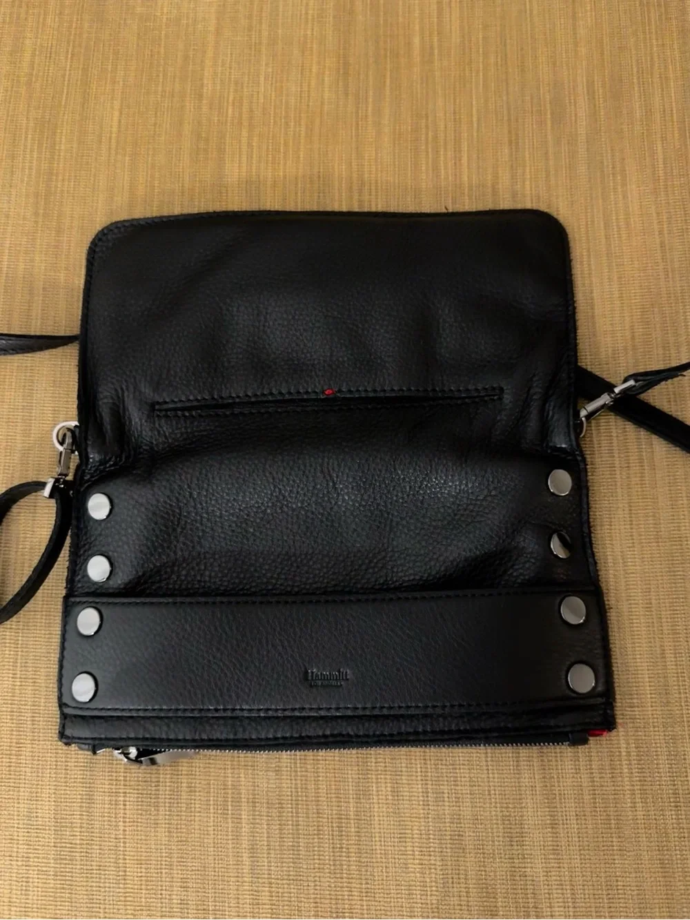 Hammitt Ryan Medium Black Leather Crossbody Bag